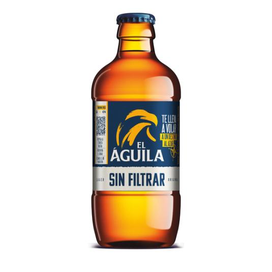 CERVEZA SIN FILTRAR CRISTAL AGUILA AMSTEL 330ML