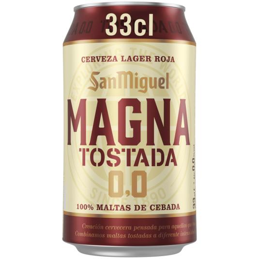 CERVEZA MAGNA 0.0 LATA SAN MIGUEL 330ML