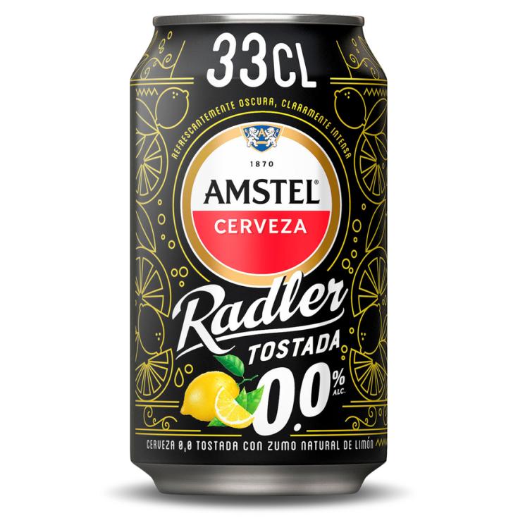 CERVEZA RADLER TOSTADA 0.0 LATA AMSTEL 330ML