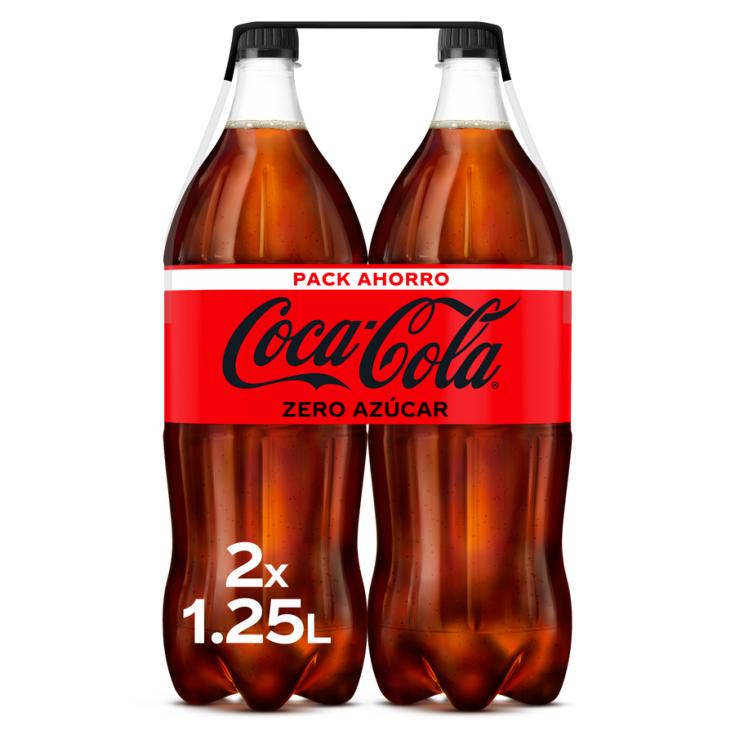 REFRESCO COLA ZERO COCACOLA P2 1,25L/U