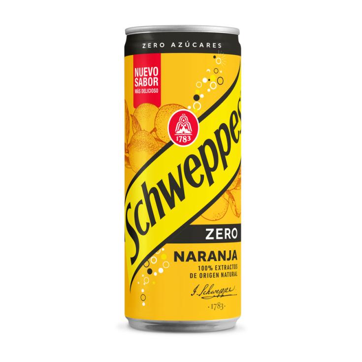 REFRESCO NARANJA ZERO LATA SCHWEPPES 330ML