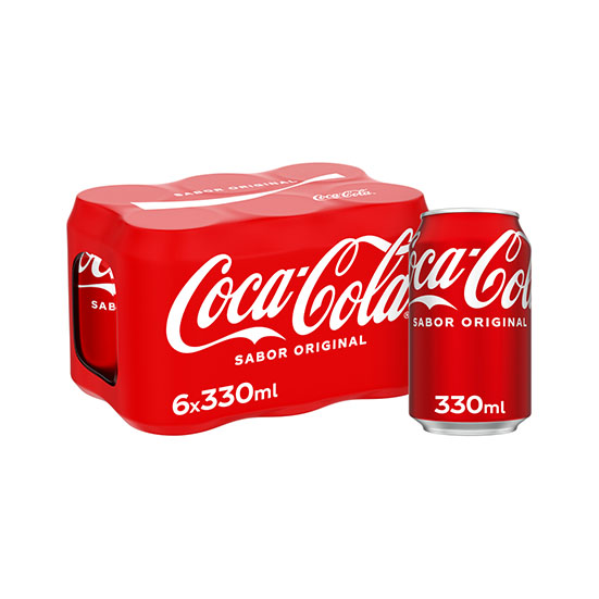 REFRESCO COLA LATA COCA COLA P6 33CL/u