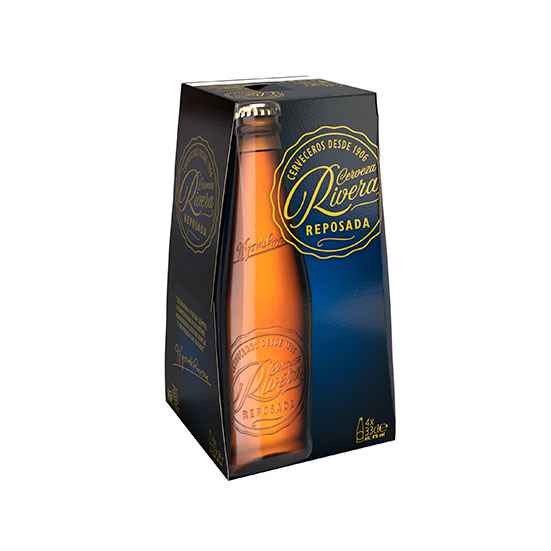 Cerveza reposada cristal Rivera p4 33cl/u