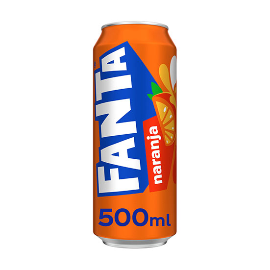 Refresco naranja lata Fanta 500ml