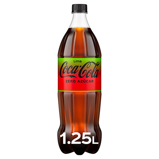 Refresco cola c/lima zero pet Coca cola 1.25l