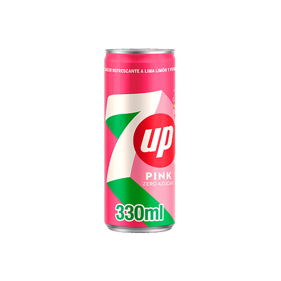 Refresco lima pink lata Seven up 330ml