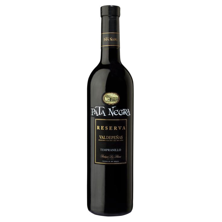 Vino tinto reserva valdepeñas Pata negra 750ml
