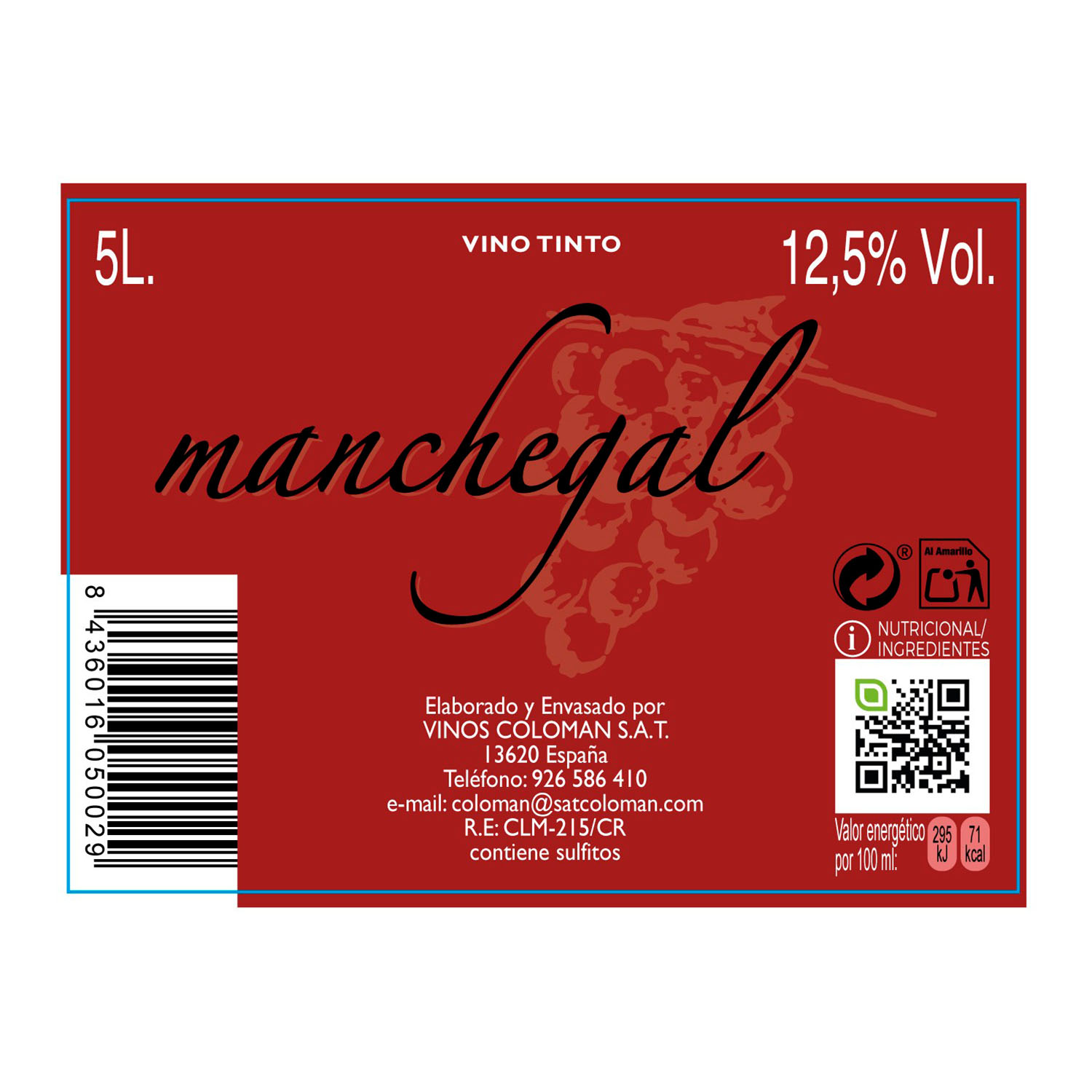 VINO TINTO MESA MANCHEGAL 5L