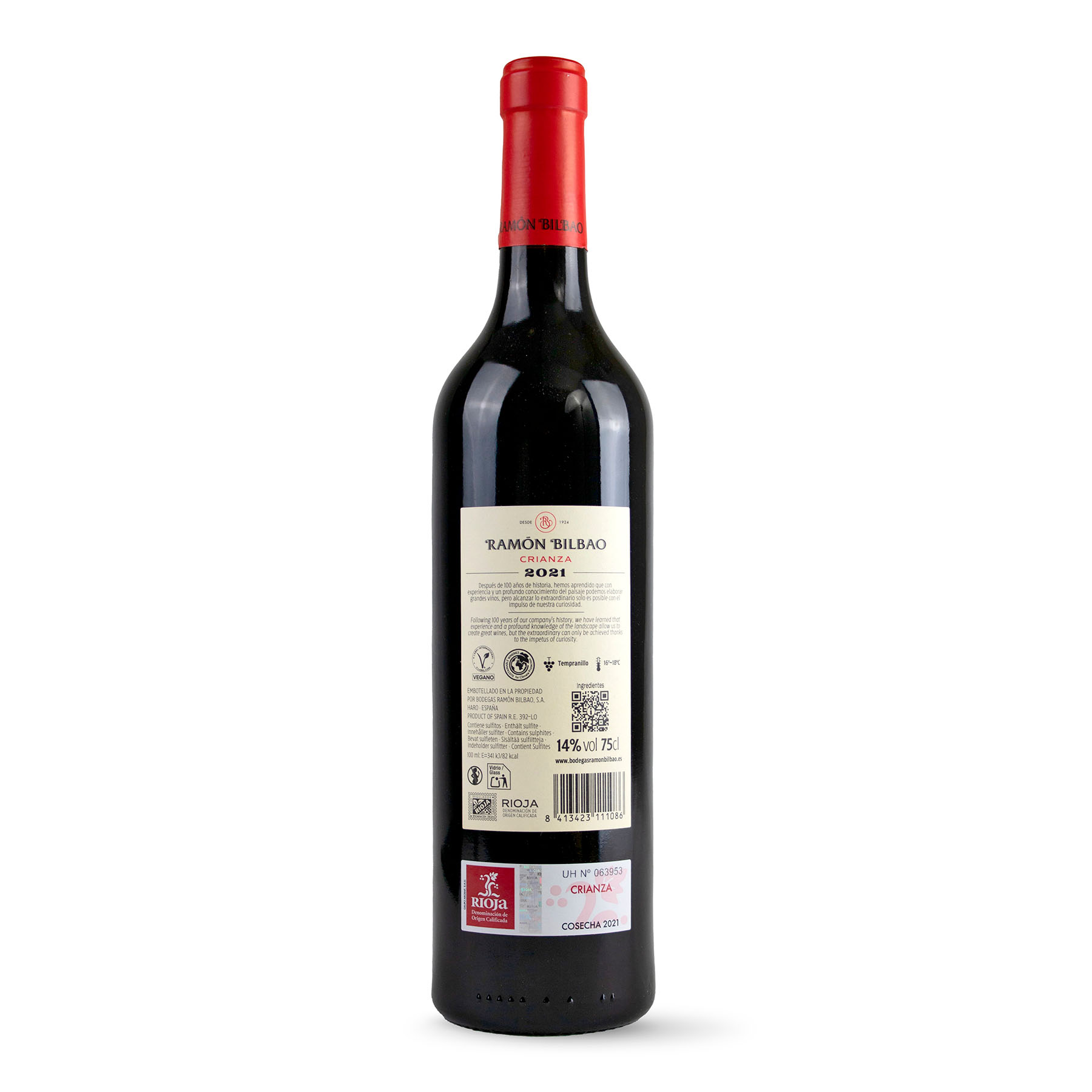 VINO TINTO RIOJA CRIANZA RAMON BILBAO 750ML