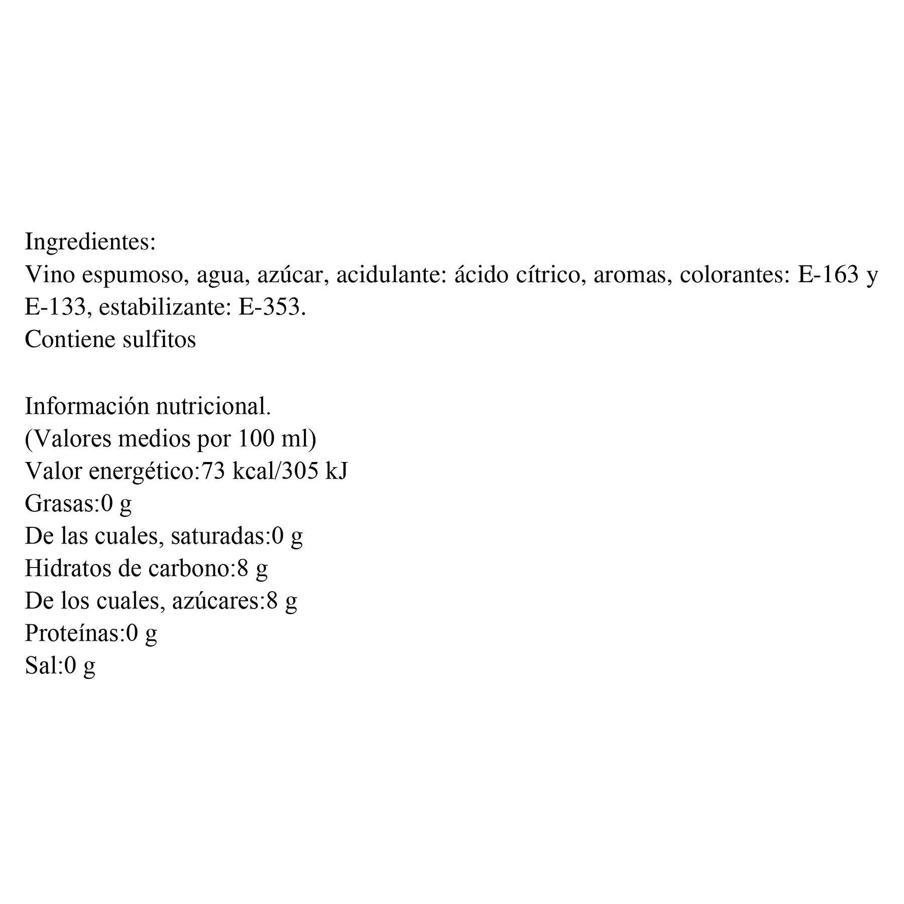 VINO MOSCATO ESPUMOSO BLUE DON LUCIANO 750ML