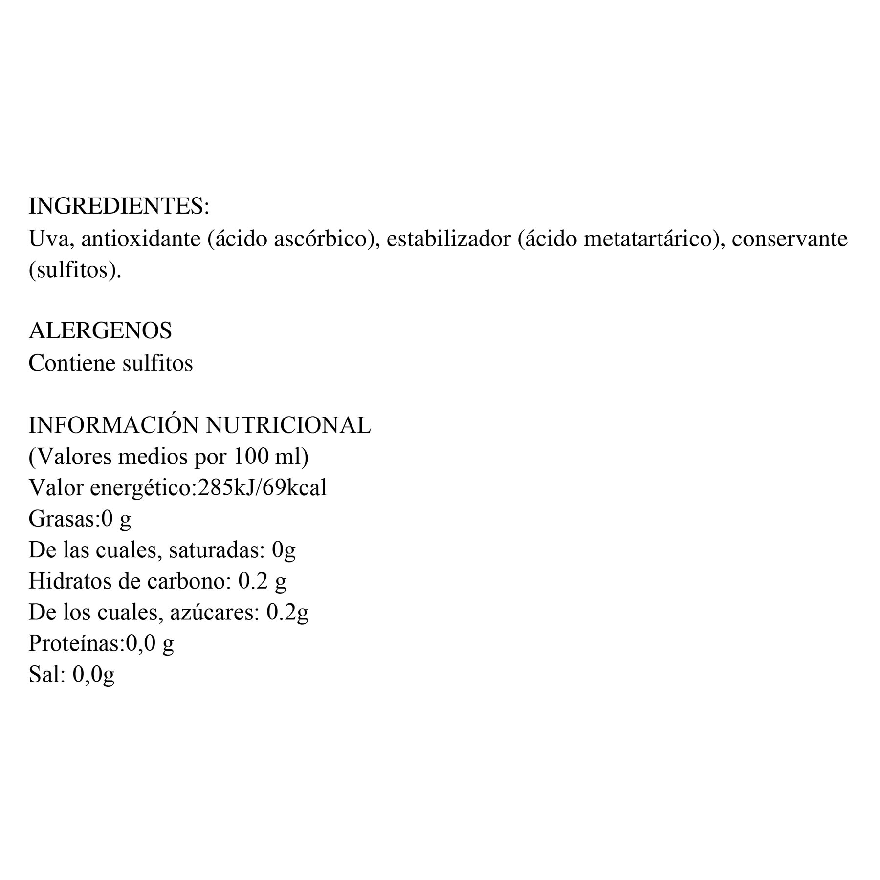 VINO BLANCO VERDEJO VALDEPEÑAS SEÑORIO LLANOS 750ML