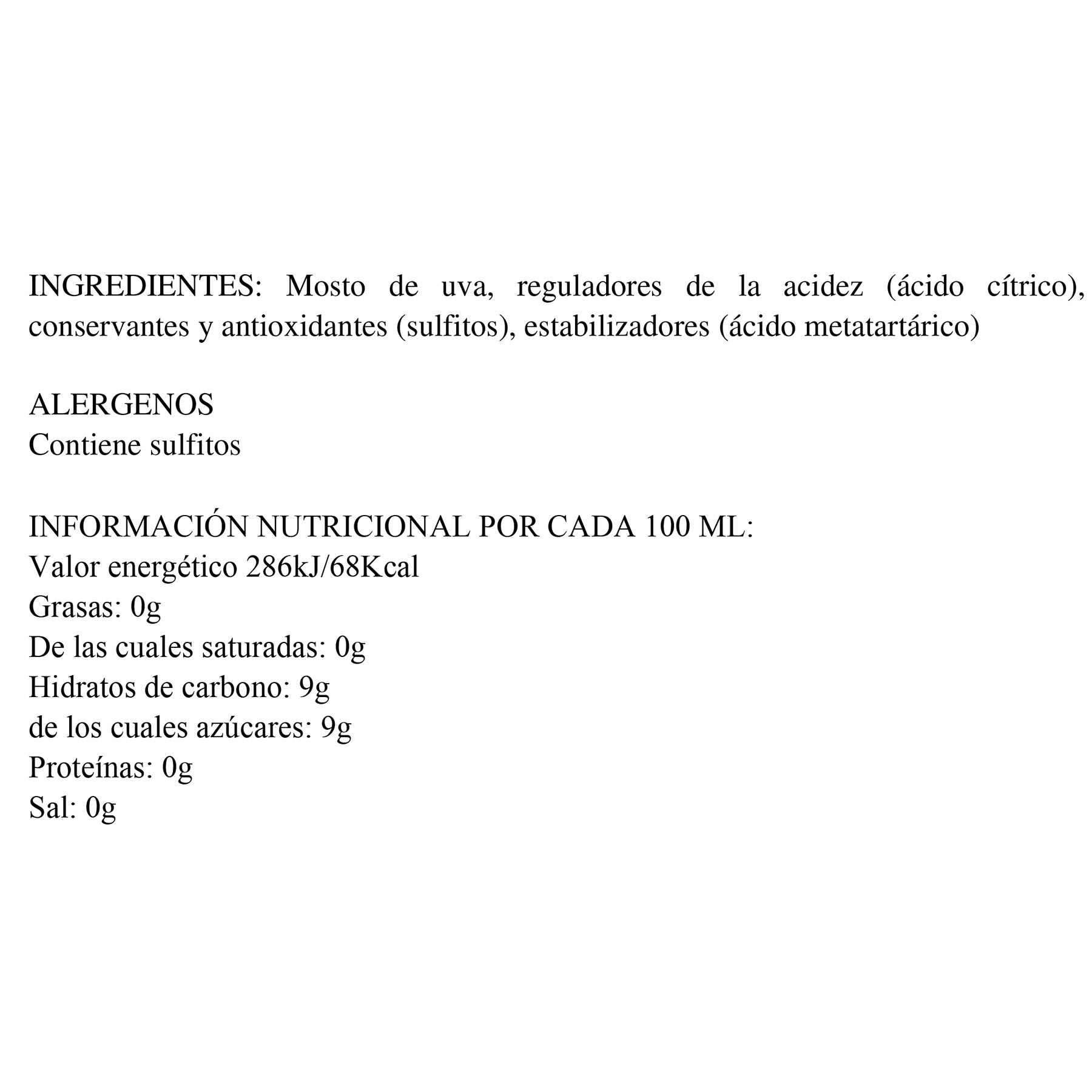 VINO BLANCO VERDEJO FRIZZANTE FIZZY 5.5º 750ML