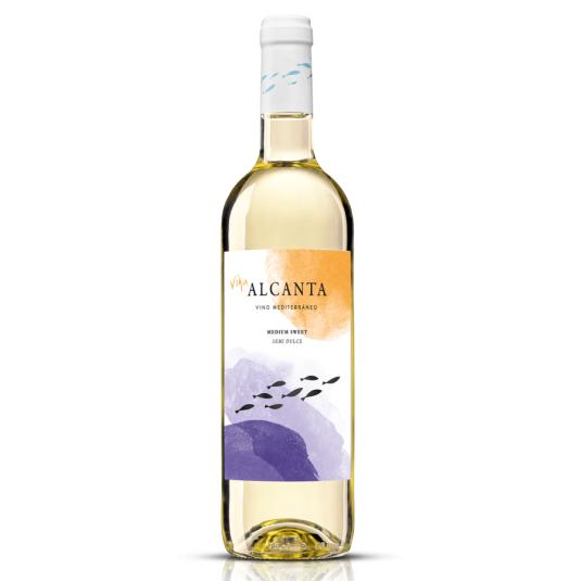 VINO BLANCO SEMIDULCE ALCANTA 75CL