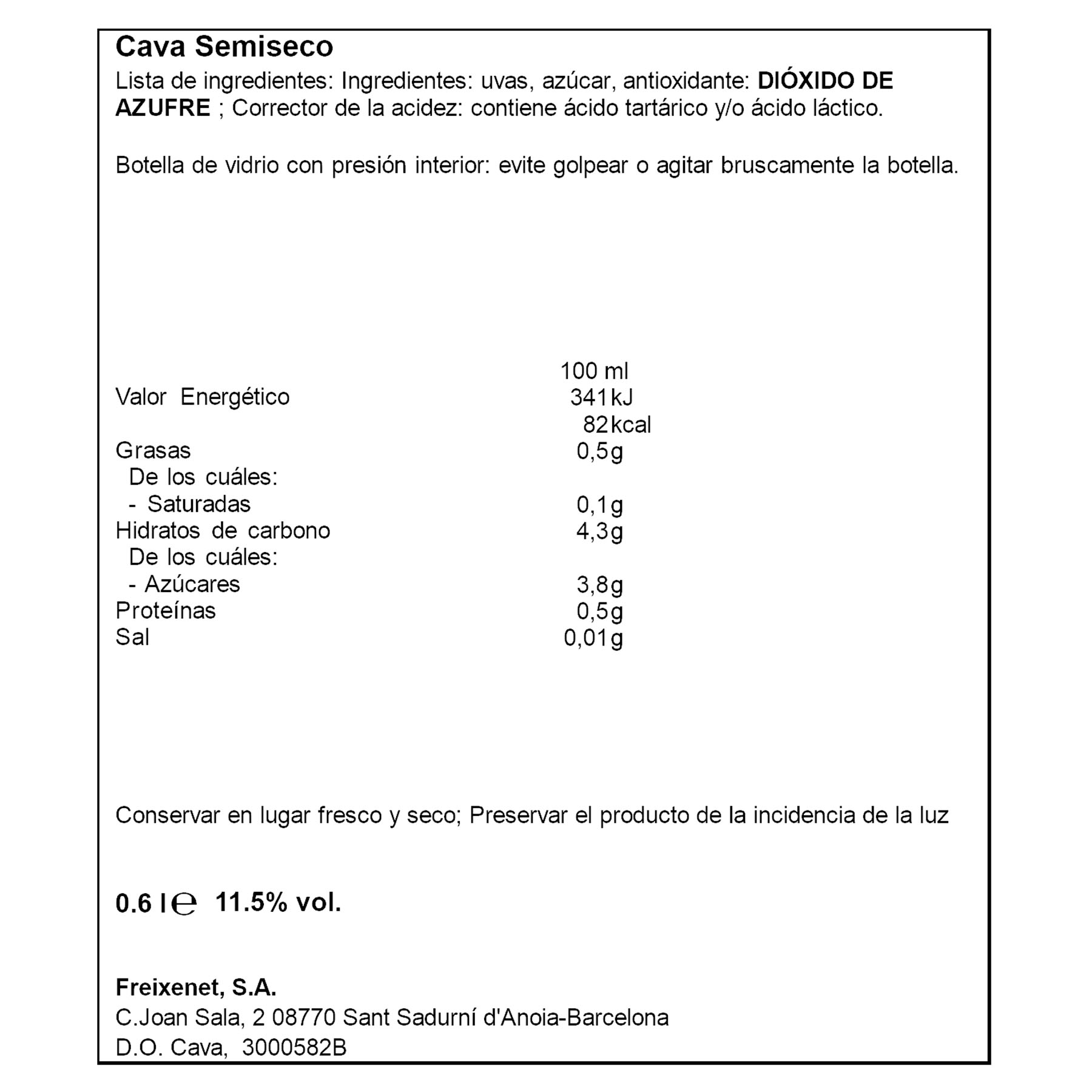 CAVA CARTA NEVADA FREIXENET P3 200ML/U