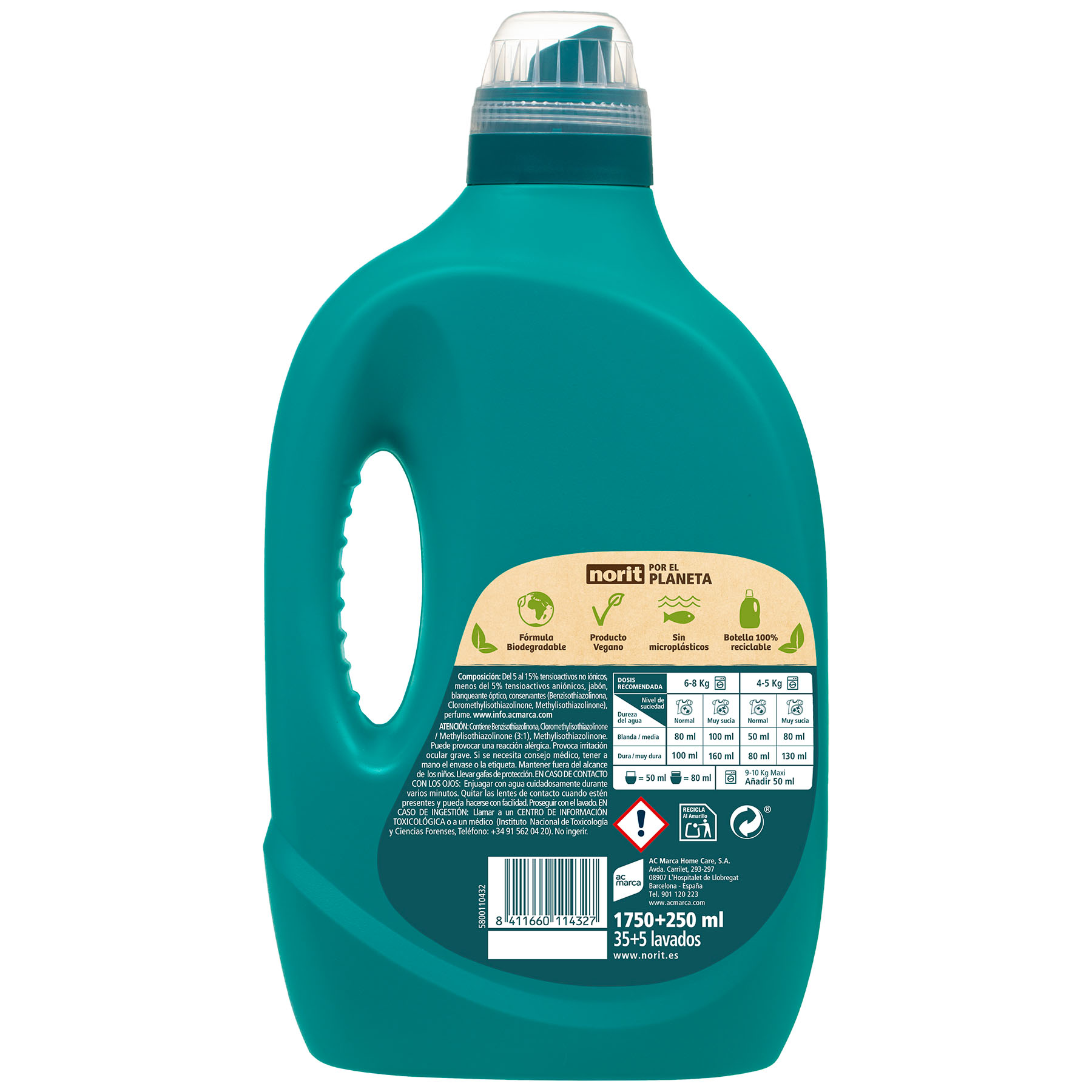 DETERGENTE COLADA COMPLET NORIT 40D