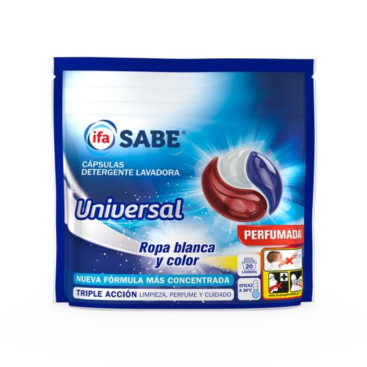 DETERGENTE TRICAMARA COLOR Y BLANCO SABE 20D