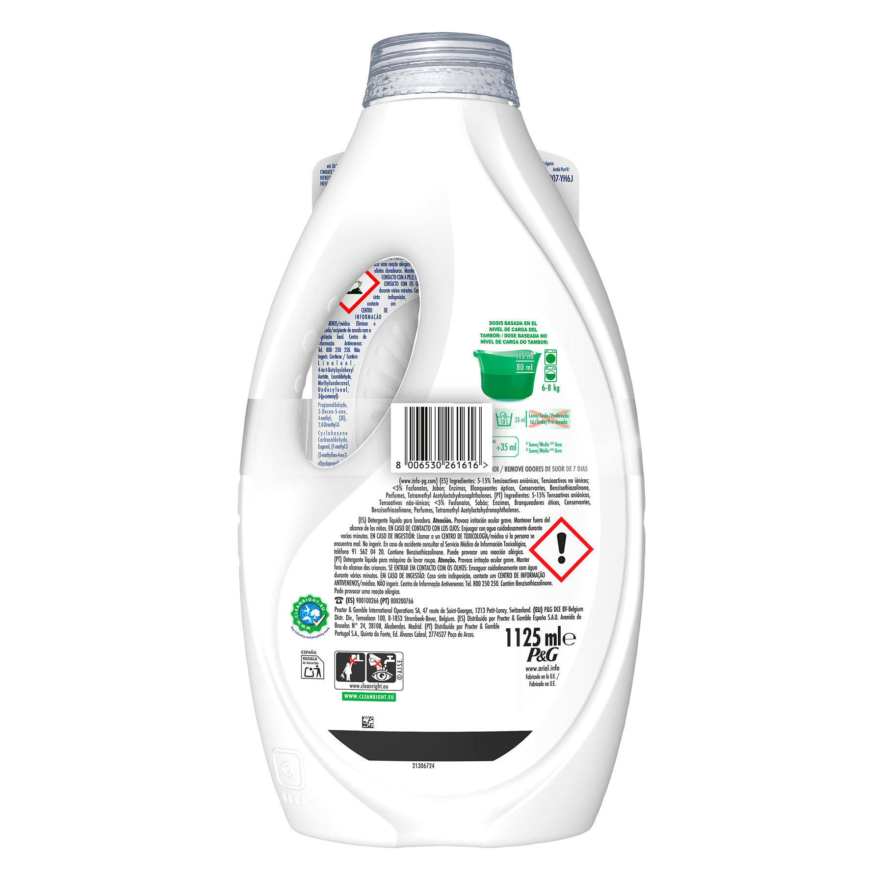 DETERGENTE LIQUIDO FRESCOR DE ABRIL ARIEL 25D