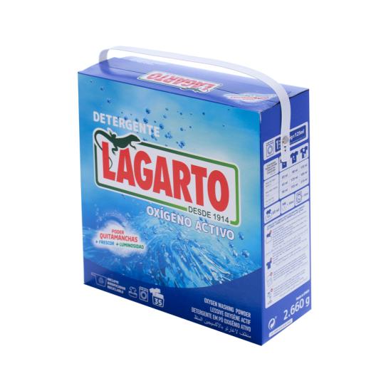 DETERGENTE POLVO OXIGENO ACTIVO LAGARTO 35D