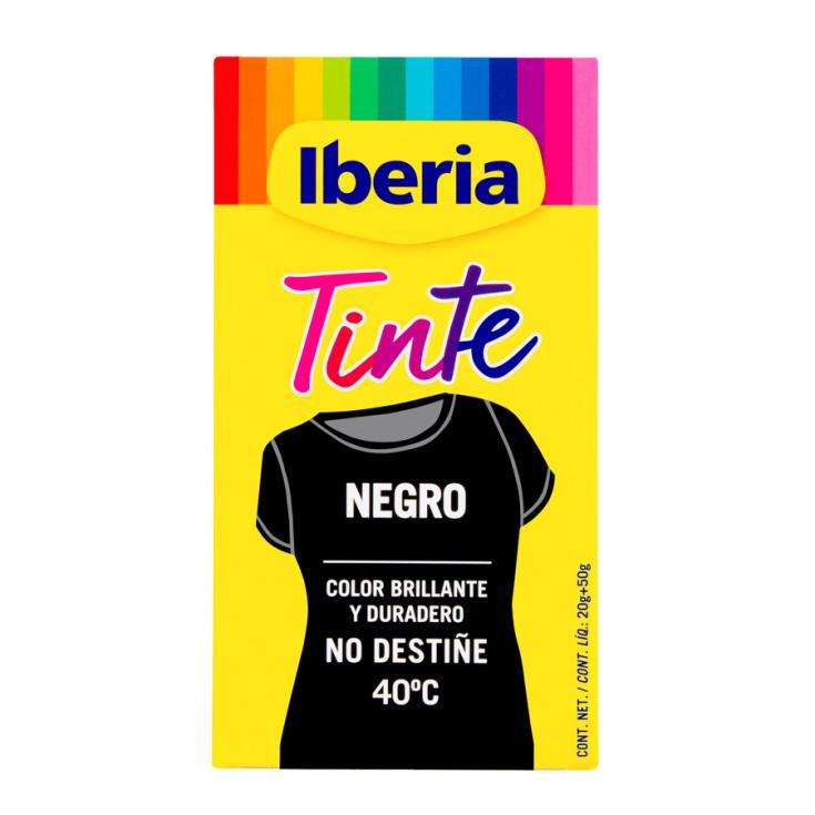 TINTE ROPA NEGRO 40º IBERIA 1U