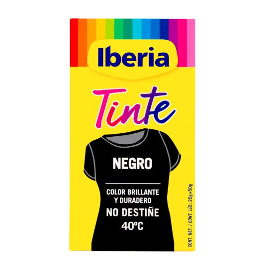 TINTE ROPA NEGRO 40º IBERIA 1U