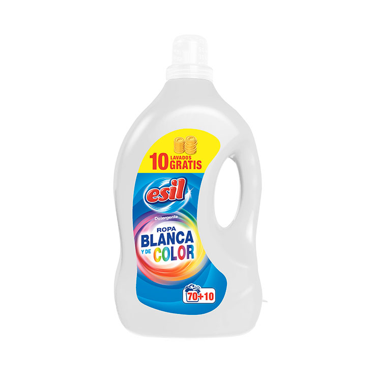 DETERGENTE LÍQUIDO ROPA BLANCA Y COLOR ESIL 80D