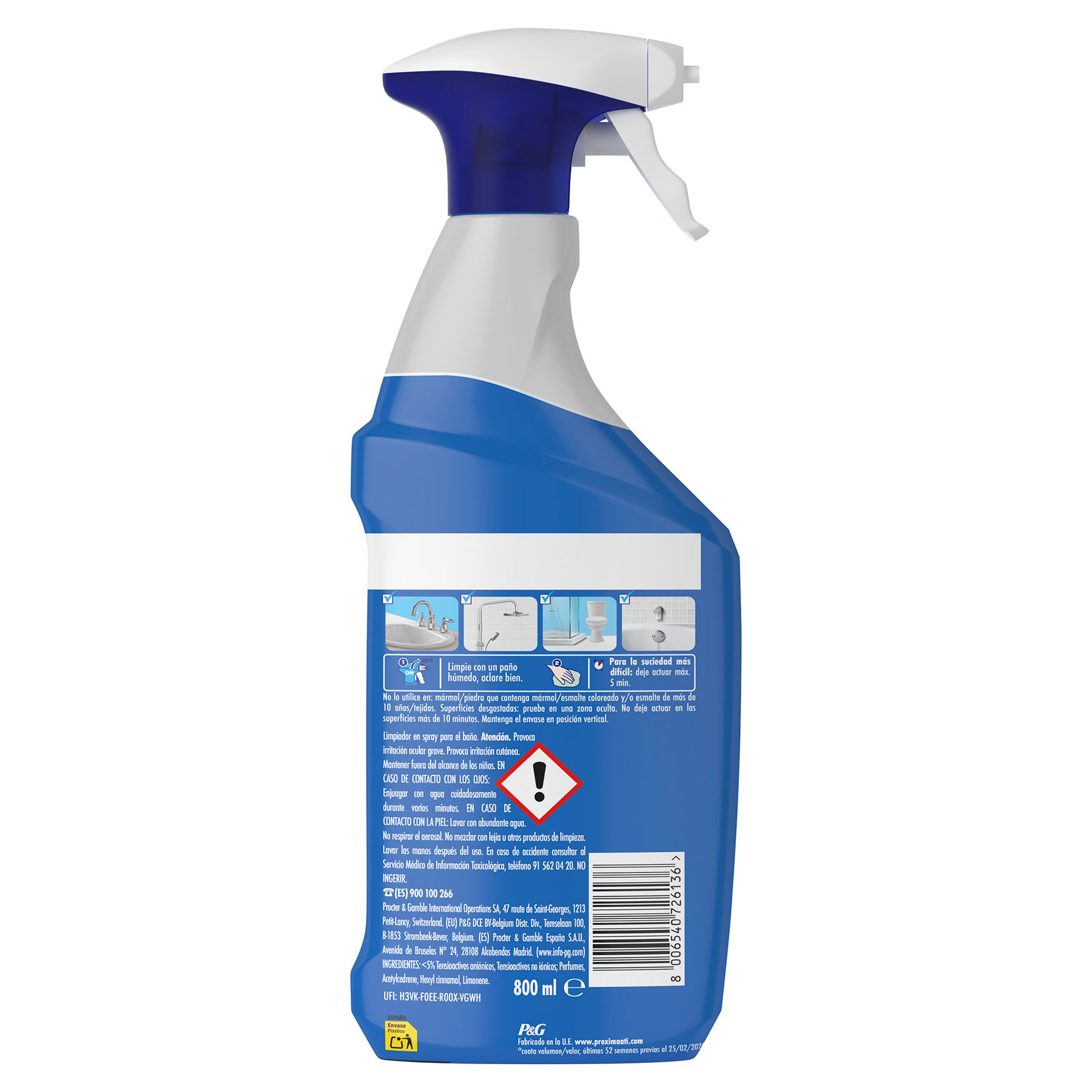 LIMPIADOR DE BAÑO SPRAY DON LIMPIO 800 ML
