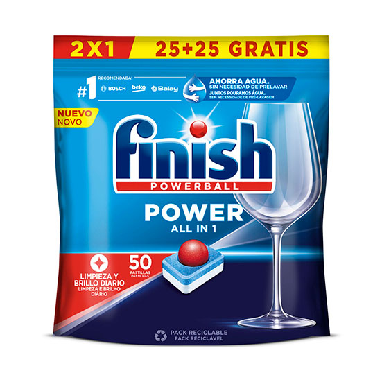 LAVAVAJILLA MÁQUINA PASTILLAS FINISH  25+25 GRATIS