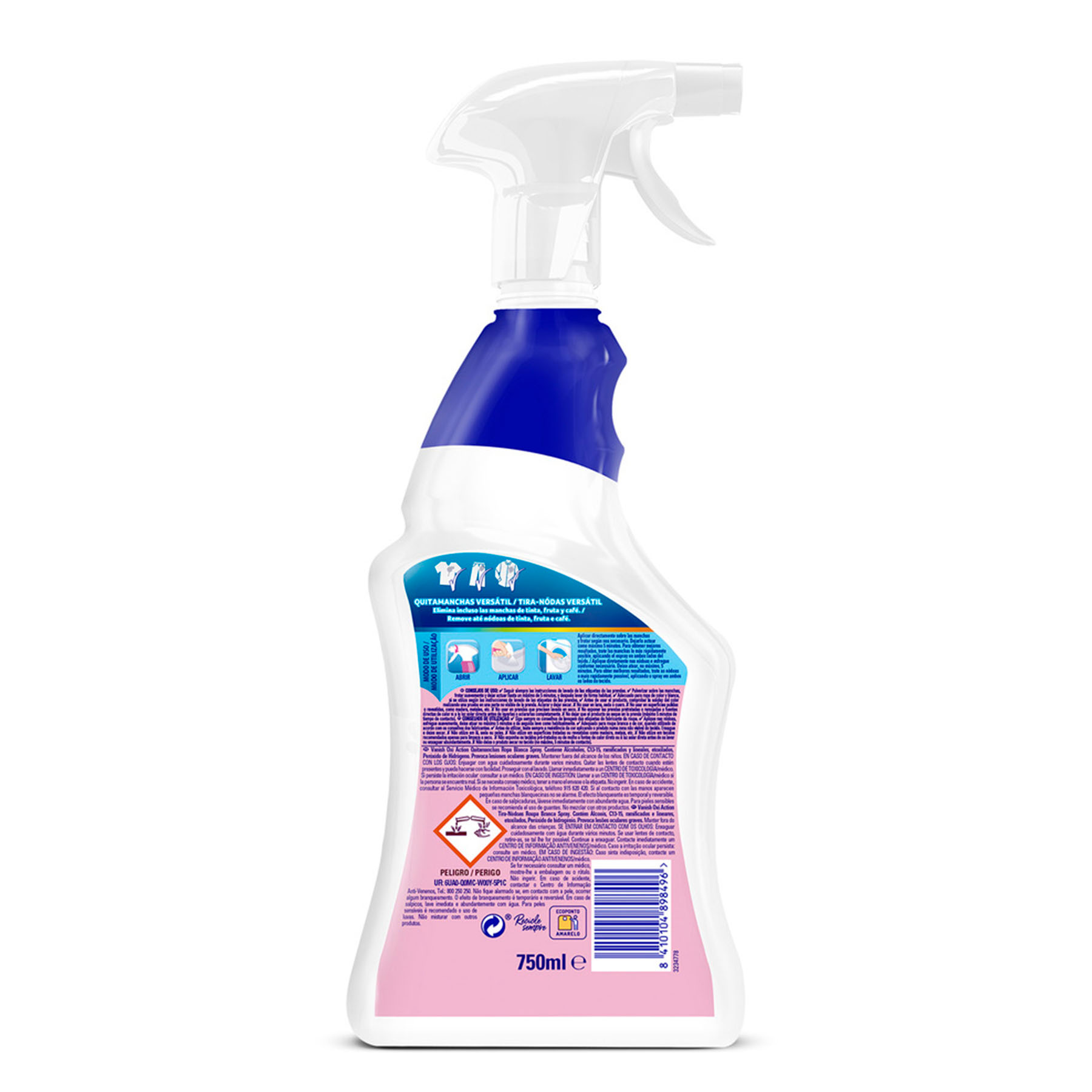 QUITAMANCHAS SPRAY ROPA BLANCA VANISH 750ML