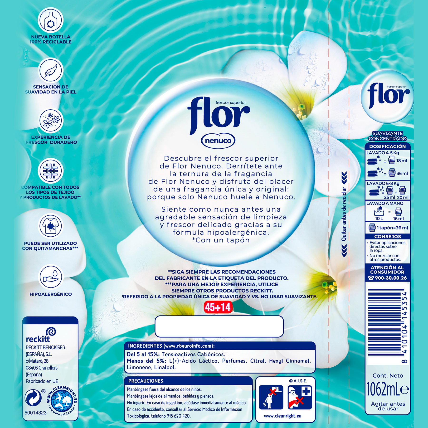 SUAVIZANTE CONCENTRADO COLONIA FLOR 59 D