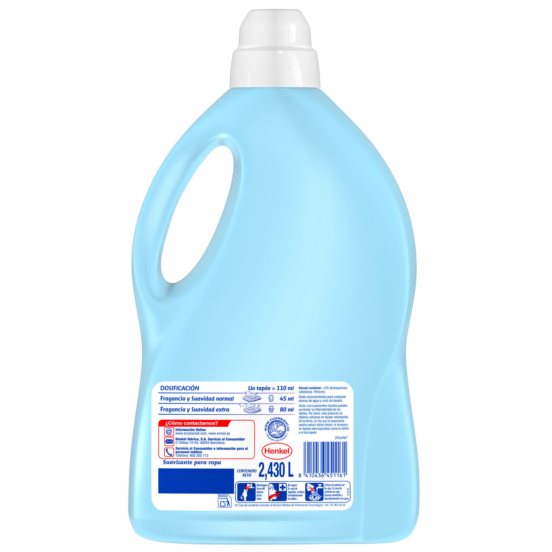 SUAVIZANTE CIELO AZUL VERNEL54D