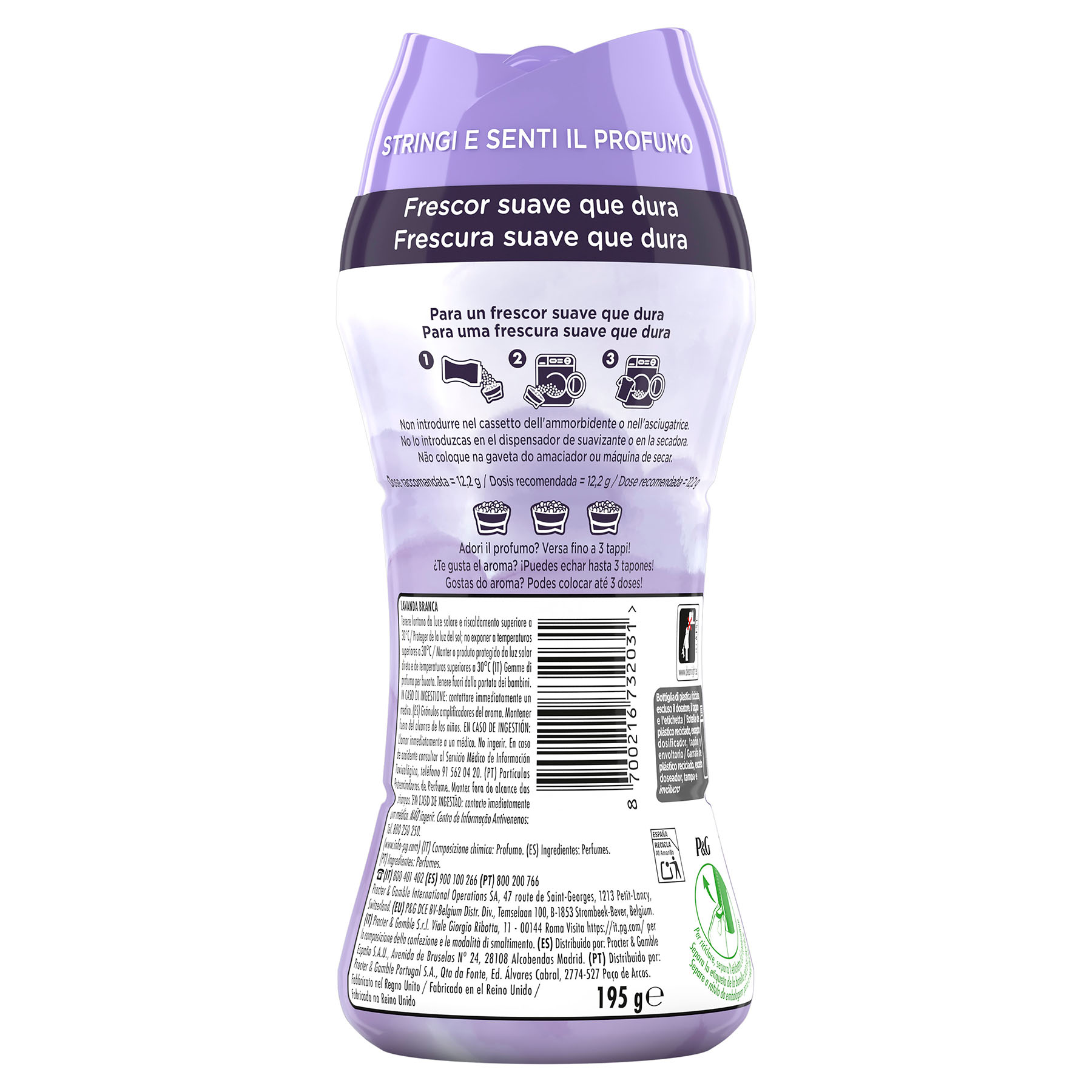 PERLAS LAVANDA BLANCA LENOR 195G