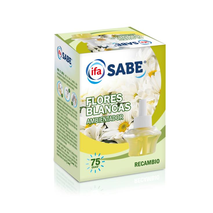 AMBIENTADOR ELÉCTRICO RECAMBIO FLORES BLANCAS IFA SABE 25ML