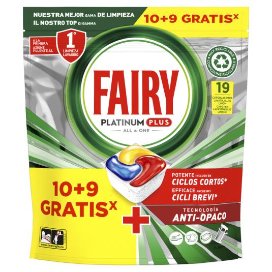 LAVAVAJILLA MÁQUINA PLATINUM PLUS FAIRY 19D