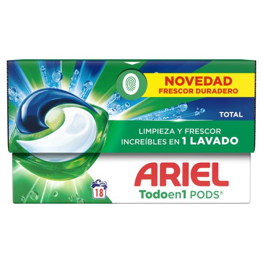 DETERGENTE CÁPSULAS PODS ARIEL 18D