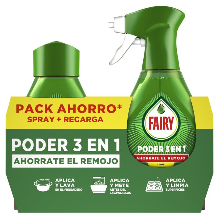 SPRAY LIMON + RECARGA FAIRY 1000ML