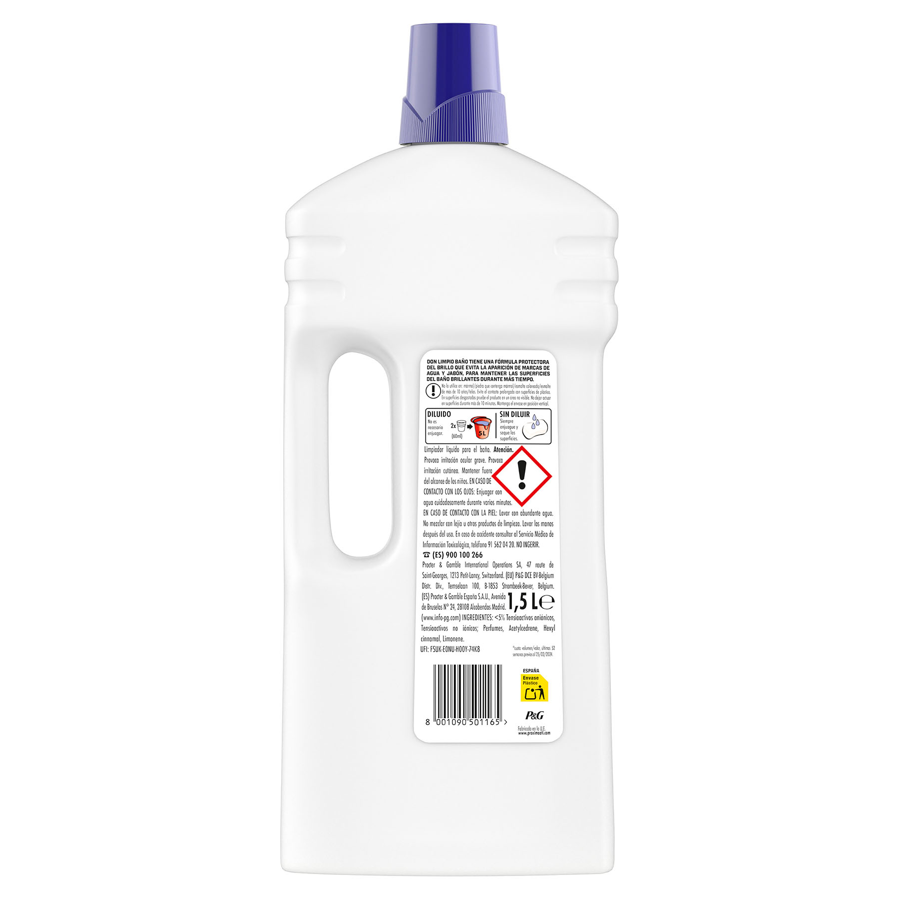 LIMPIADOR BAÑO BRILLO DON LIMPIO 1.3L