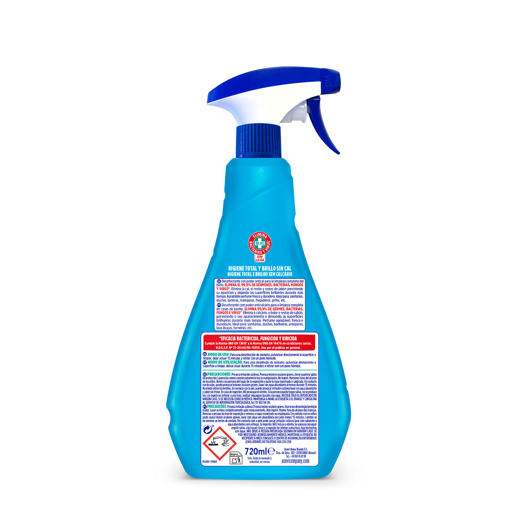 LIMPIADOR BAÑOS PISTOLA GERPOSTAR PLUS ASEVI  750ML