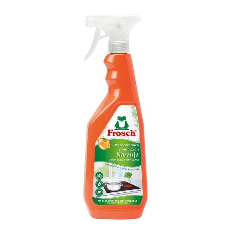 LIMPIADOR VITROCERÁMICA NARANJA INDUCCIÓN FROGGY 750ML - LaDespensa