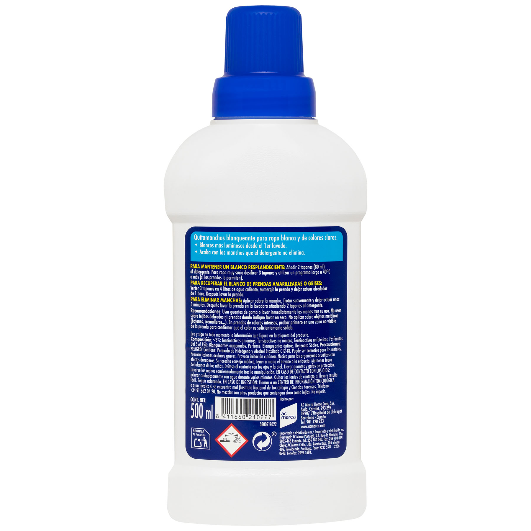 BLANQUEADOR GEL BLANCO NUCLEAR 500ML