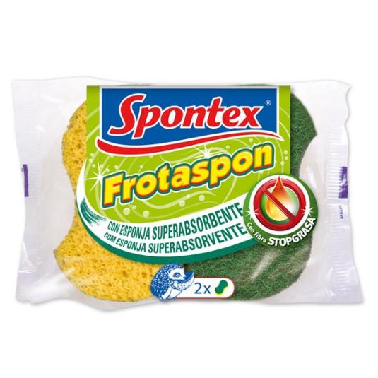 ESTROPAJO CON ESPONJA FROTASPON SPONTEX 2U