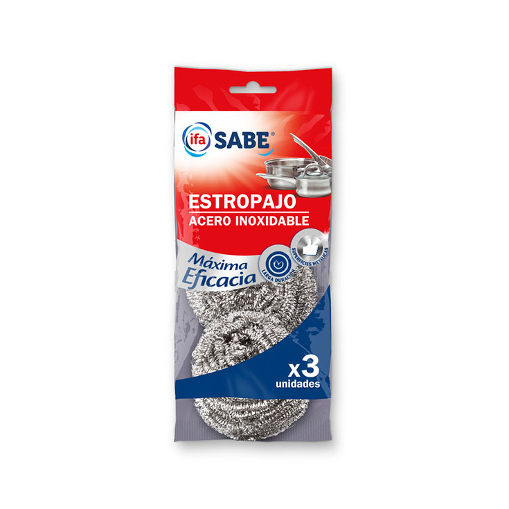 Estropajo inoxidable Ifa sabe 3u