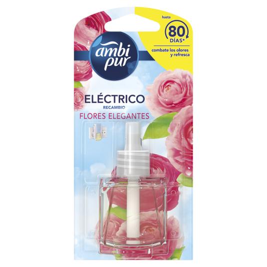 AMBIENTADOR CONTÍNUO FLORES ELEGANTES RECAMBIO AMBIPUR 21.5ML