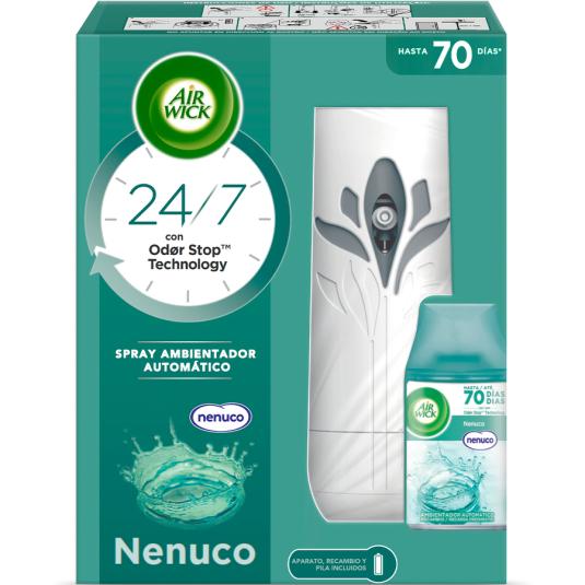 AMBIENTADOR AUTOMÁTICO NENUCO KIT APAR+RECAMB FRESHMATIC AIRWIK 250ML