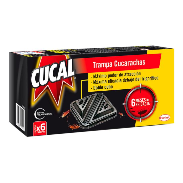 TRAMPA CUCARACHA EFECTO DOMINÓ DOBLE CEBO CUCAL P6