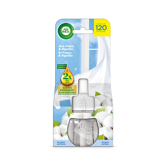 Ambientador eléctrico aire fresco & algodón Airwick 19ml