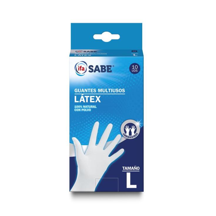 Guante multiuso latex grande Ifa sabe 10u