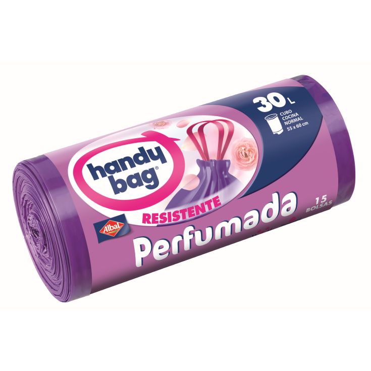 bolsas basura perfumadas lila 30l, 15ud