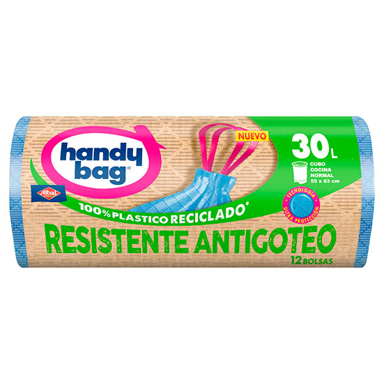 BOLSAS BASURA ANTIGOTEO 30L HANDY BAG 12U