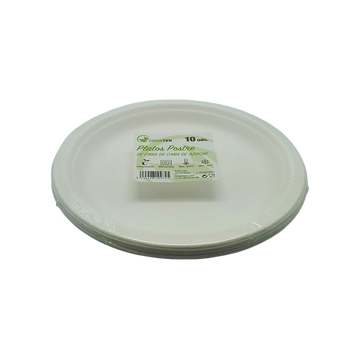 PLATO DESECHABLE BIO 17CM GREENKENK 10U