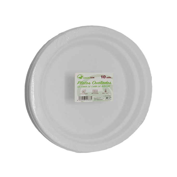 PLATO PLÁSTICO OVAL 26CM GREENTEK P10U